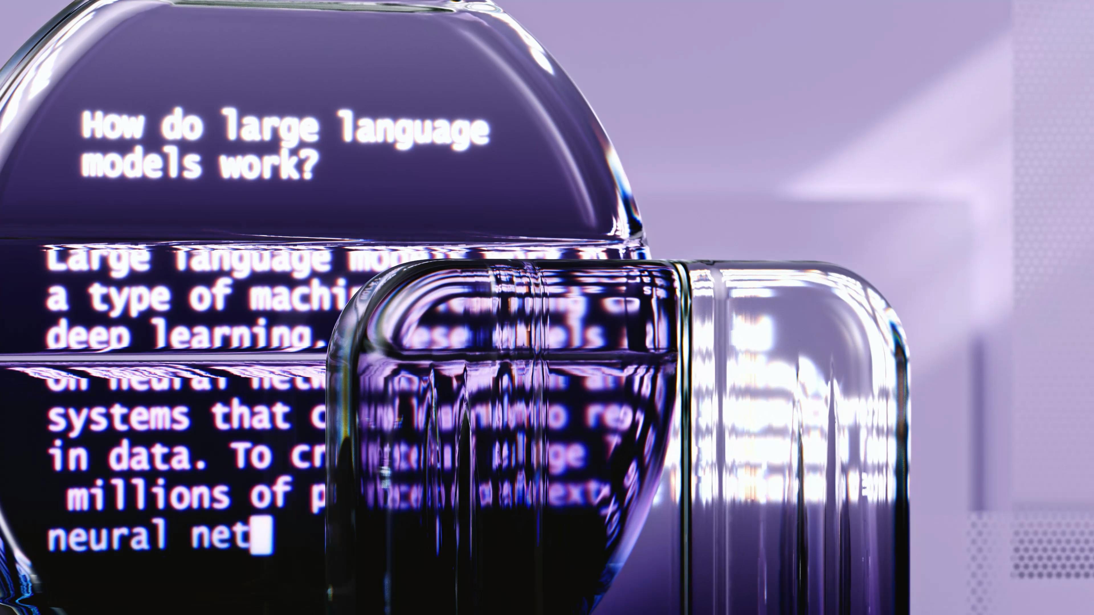 A computer chip with the words what are large language models.